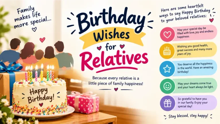 Birthday Wishes for Relatives
