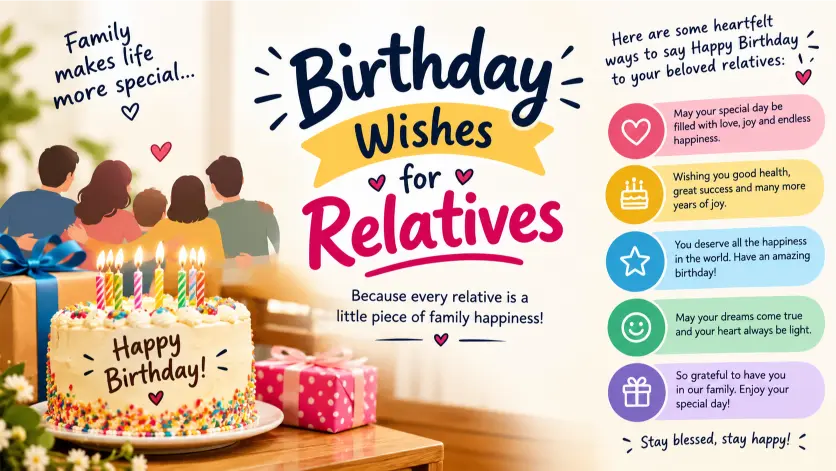Birthday Wishes for Relatives