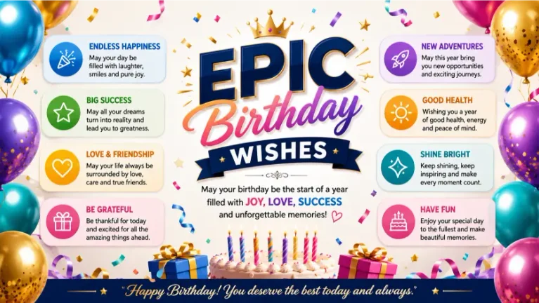 Epic Birthday Wishes