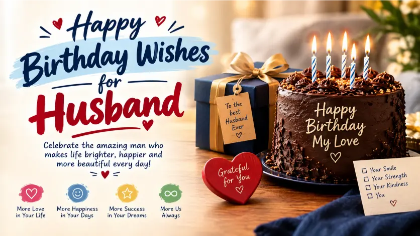 Happy Birthday Wishes for Husband