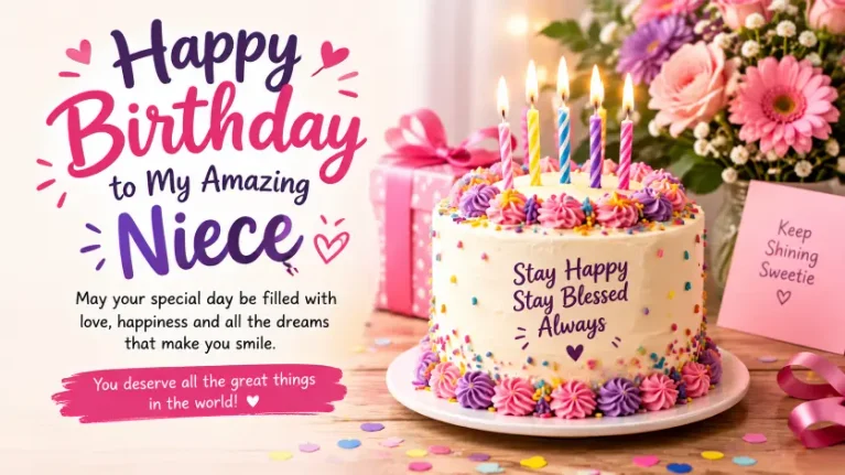 Happy Birthday Wishes to Niece