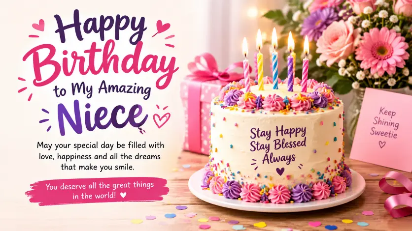 Happy Birthday Wishes to Niece