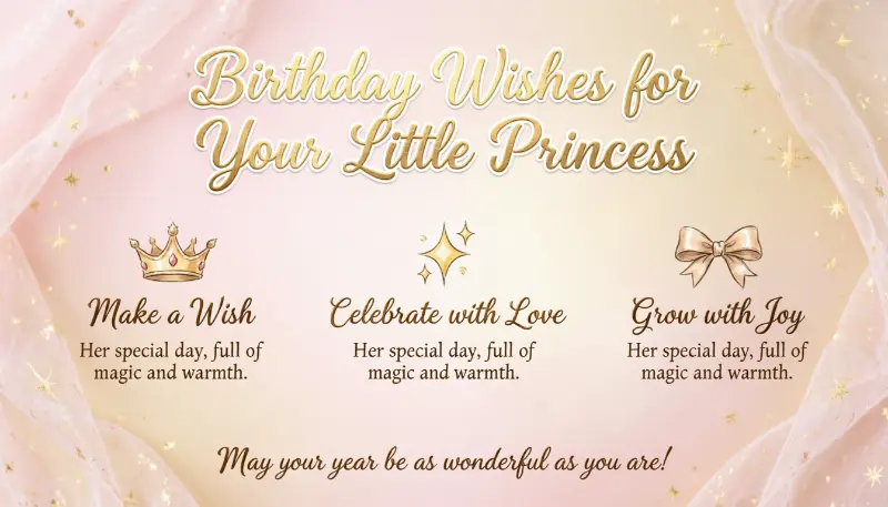 Birthday Wishes for Your Little Princess